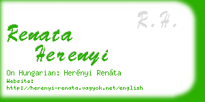 renata herenyi business card